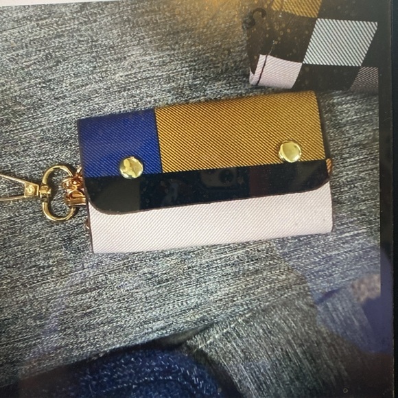 Fashionista 6 Piece Plaid Colorblock Handbags - with Zippers & Straps - NWOT - Picture 10 of 14